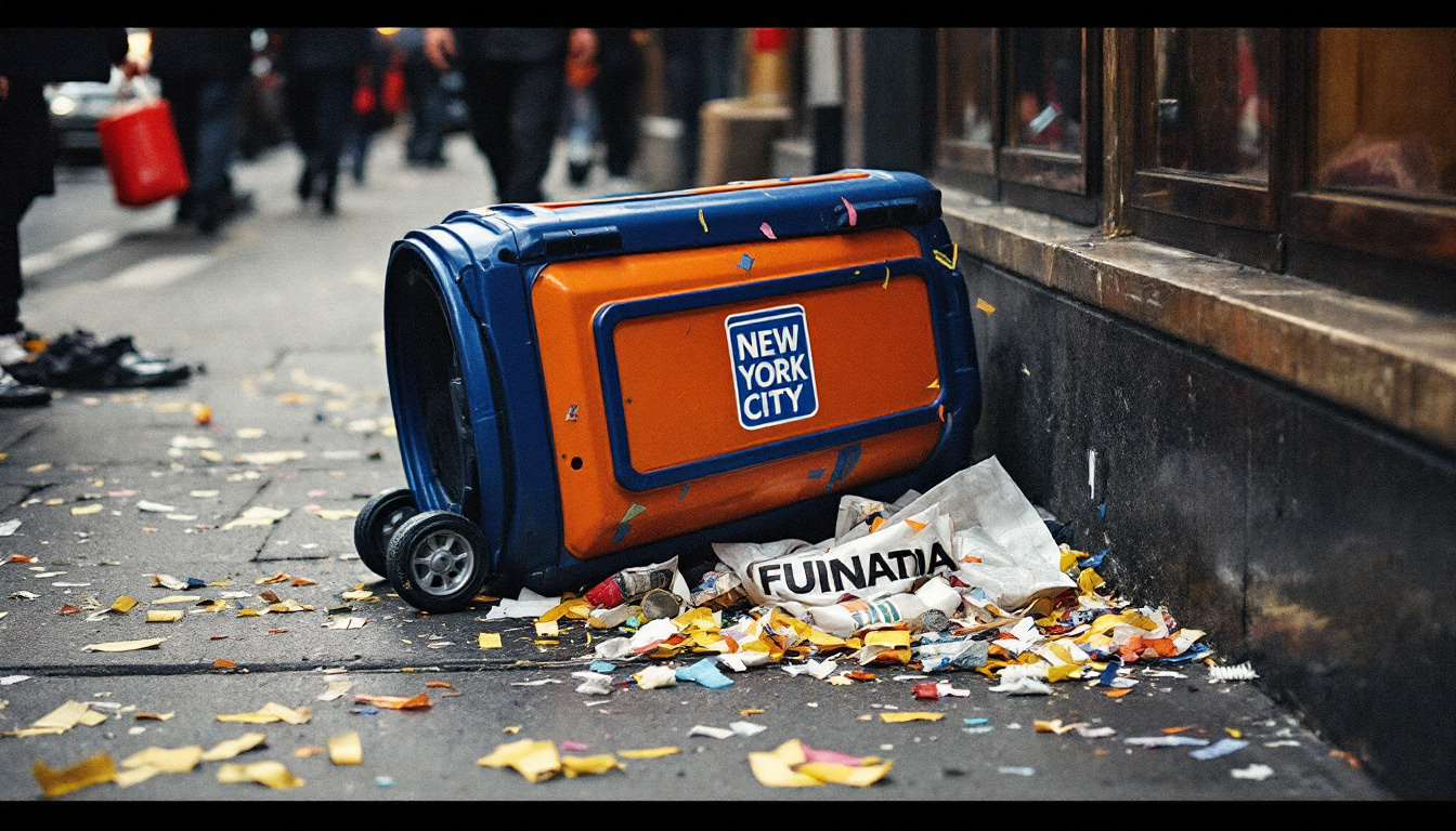 JPMorgan's DEI Executive Gets Fired After Dumping Trash on NYC Sidewalk to Steal a Knicks Garbage Can