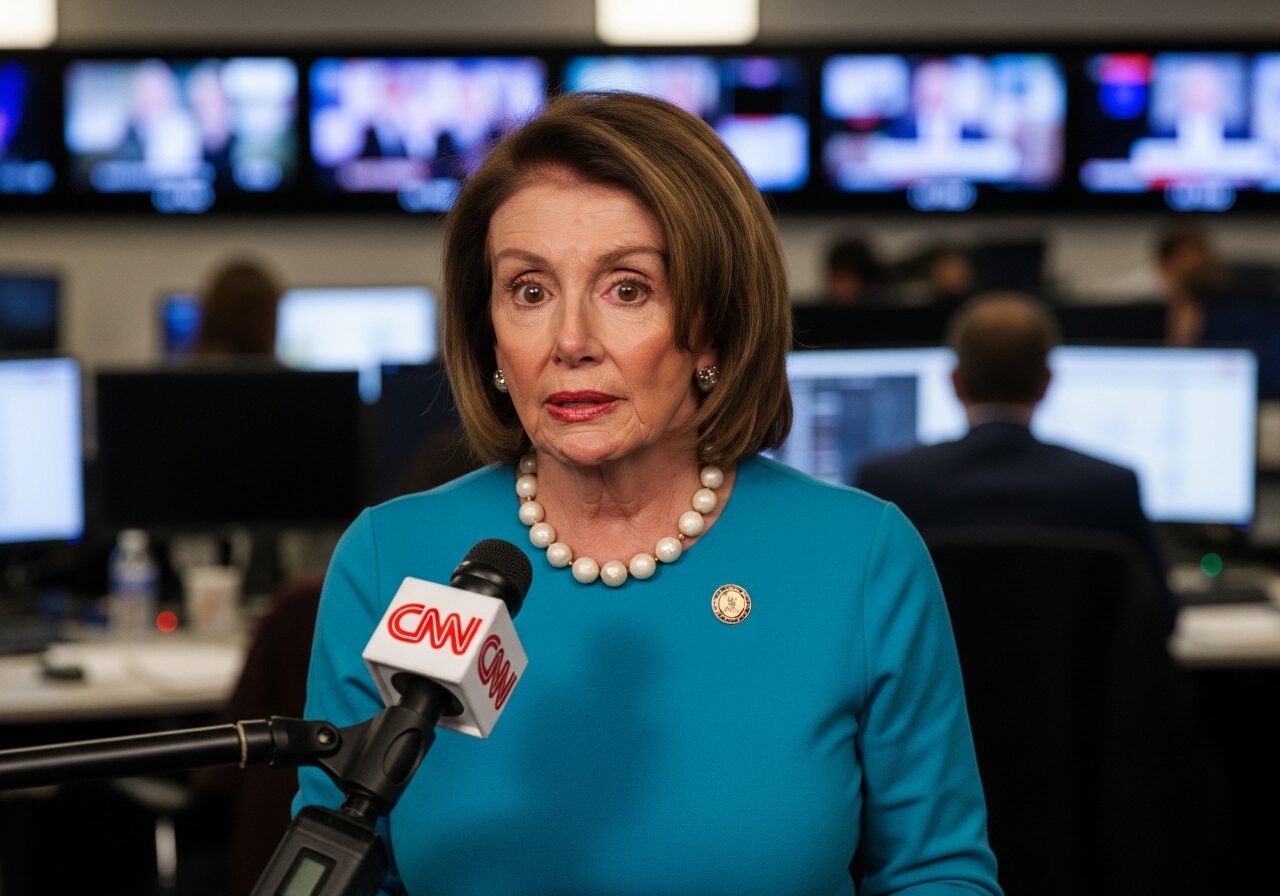 Pelosi’s Awkward CNN Stumble After Trump’s Zinger