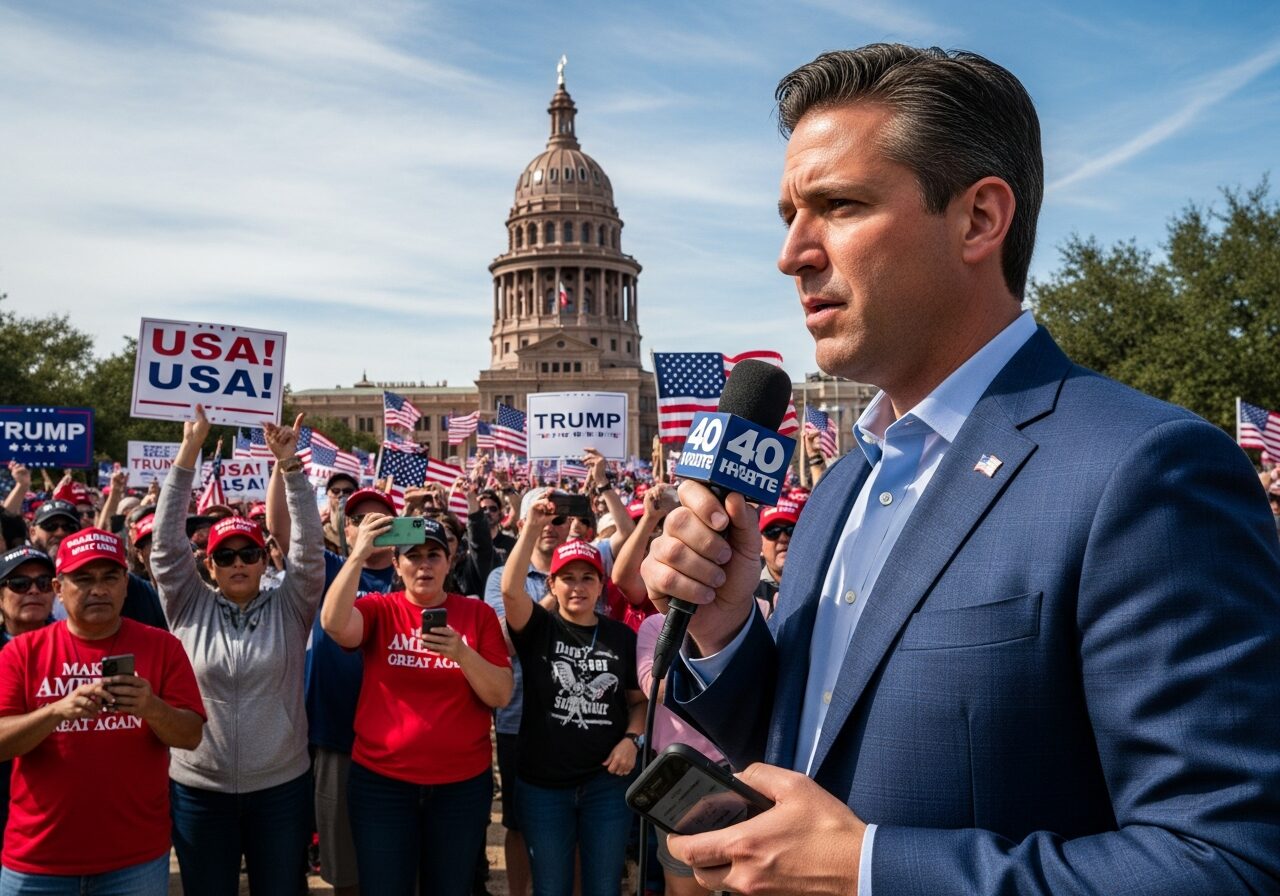 Reporter Defies Orders, Goes Viral at Trump Rally